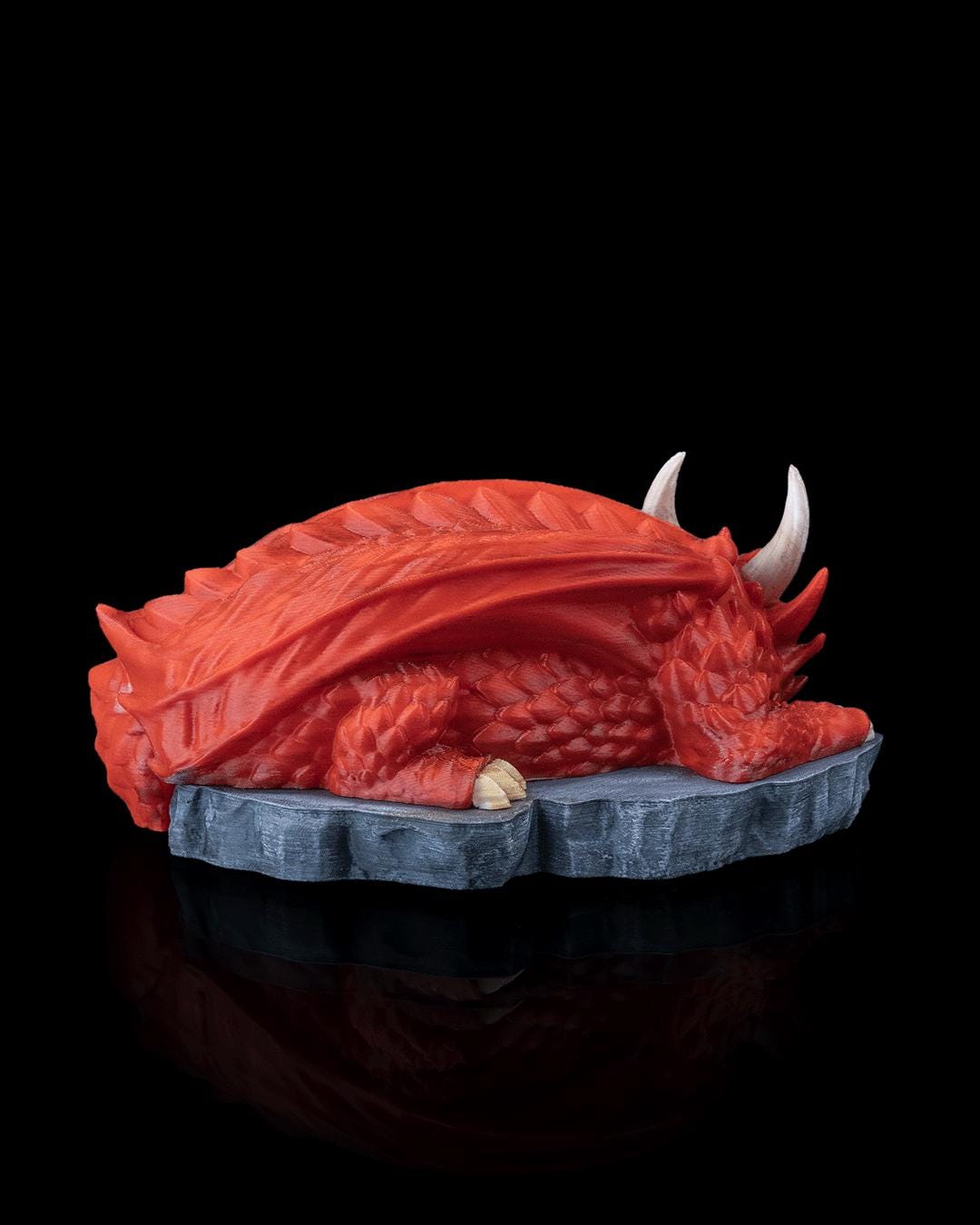 Sleeping Dragon Dice Holder, 3D Printed RPG Accessory, Fantasy Tabletop Dice Tray - product image 4