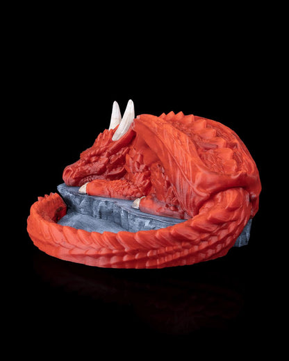 Sleeping Dragon Dice Holder, 3D Printed RPG Accessory, Fantasy Tabletop Dice Tray - product image 6