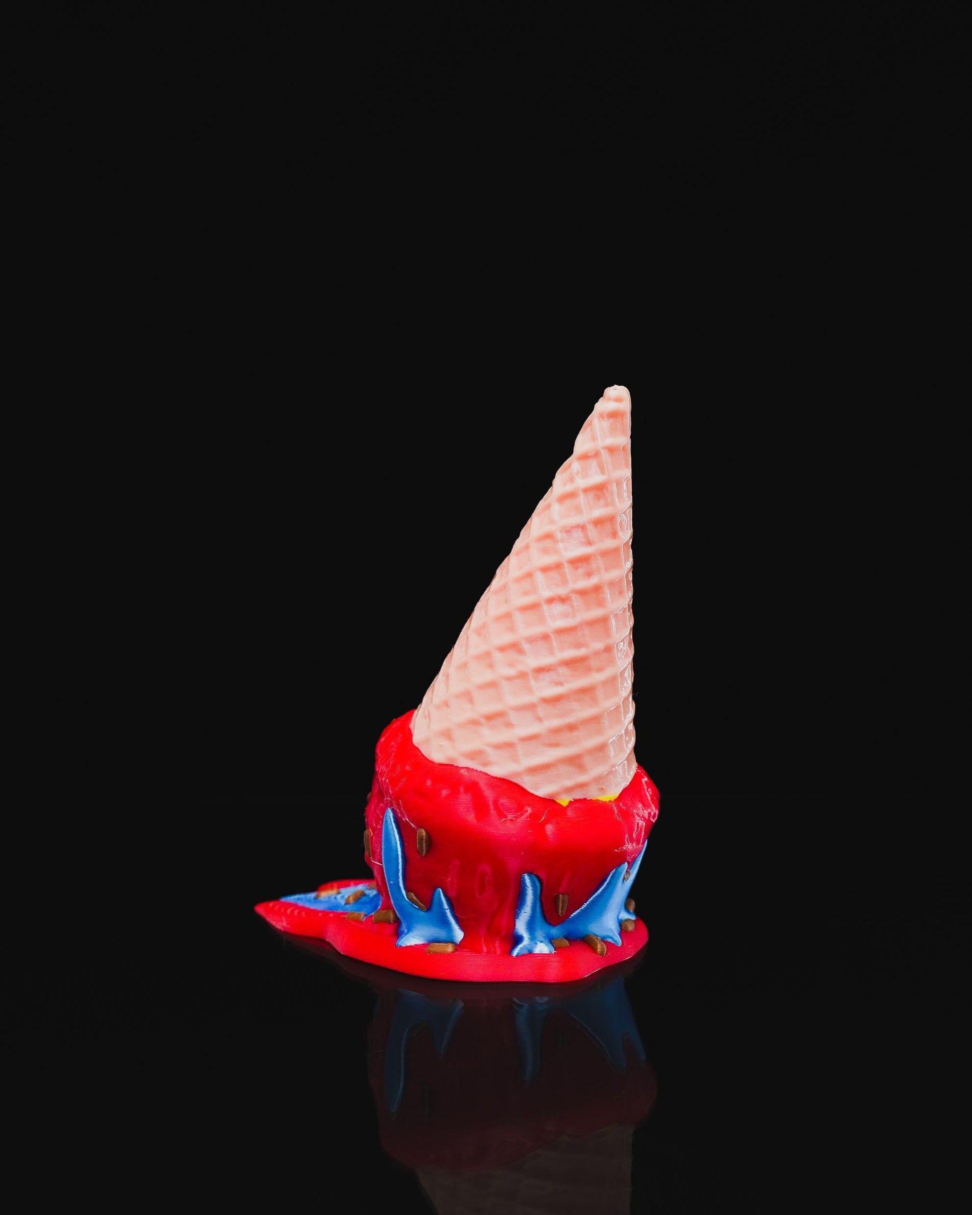 Melting Ice Cream Door Stopper, Popsicle Doorstop, 3D Printed Novelty Door Wedge, Fun Home Decor, Unique Housewarming Gift