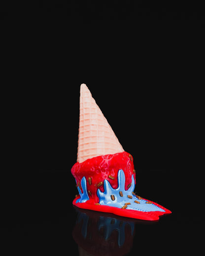 Melting Ice Cream Door Stopper, Popsicle Doorstop, 3D Printed Novelty Door Wedge, Fun Home Decor, Unique Housewarming Gift