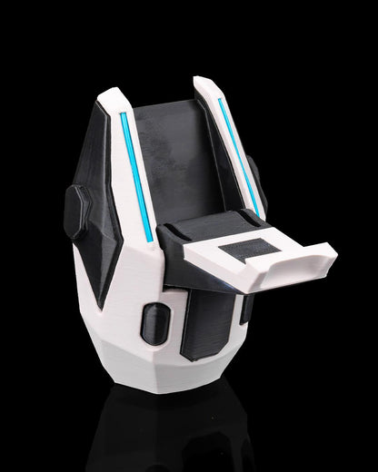 Comms Frame Headphone Holder, Wall Mounted Gaming Headset Stand, 3D Printed Headset Hanger, Desk Setup Wall Organizer