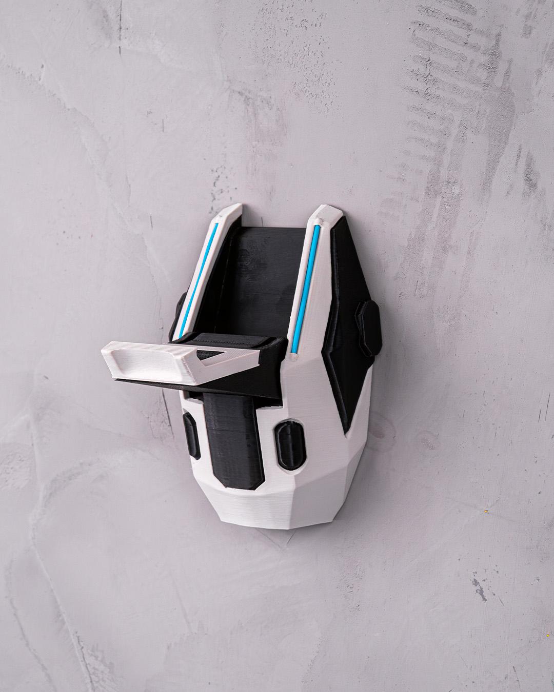 3D Printed Headset Holder, Wall Mounted Gaming Stand, Desk Organizer Hanger - product image 3