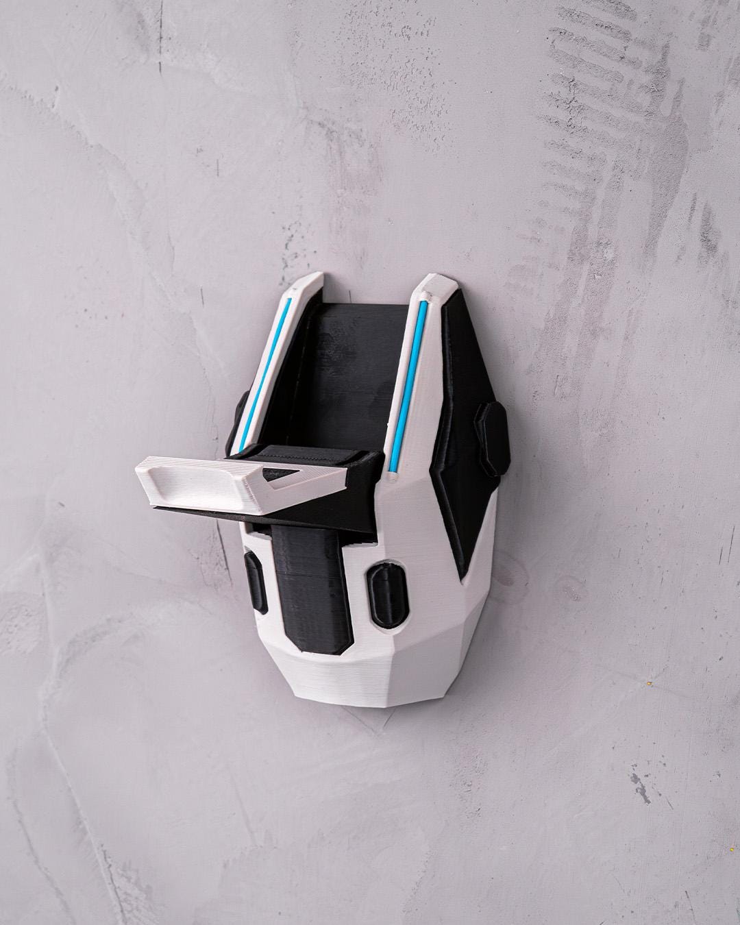 Comms Frame Headphone Holder, Wall Mounted Gaming Headset Stand, 3D Printed Headset Hanger, Desk Setup Wall Organizer