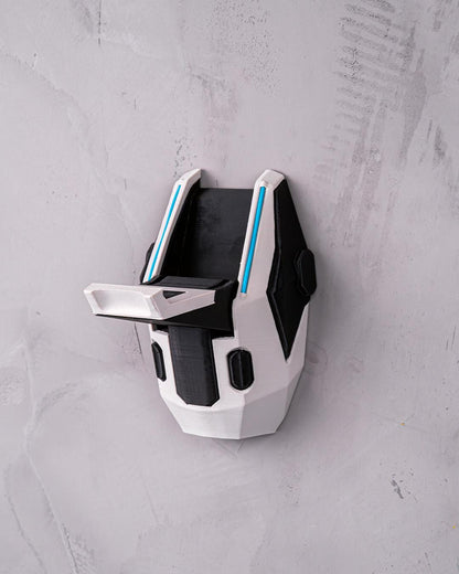 Comms Frame Headphone Holder, Wall Mounted Gaming Headset Stand, 3D Printed Headset Hanger, Desk Setup Wall Organizer