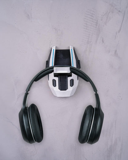 Comms Frame Headphone Holder, Wall Mounted Gaming Headset Stand, 3D Printed Headset Hanger, Desk Setup Wall Organizer