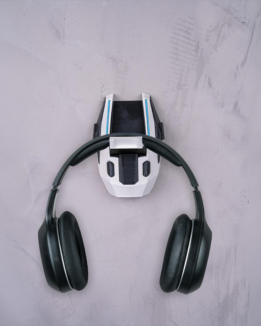 Comms Frame Headphone Holder, Wall Mounted Gaming Headset Stand, 3D Printed Headset Hanger, Desk Setup Wall Organizer