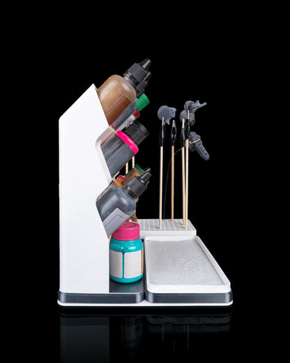 Painter’s Station Desk Organizer, Hobby Paint Bottle Holder with Drying Rack, Painting Storage Stand - product image 3