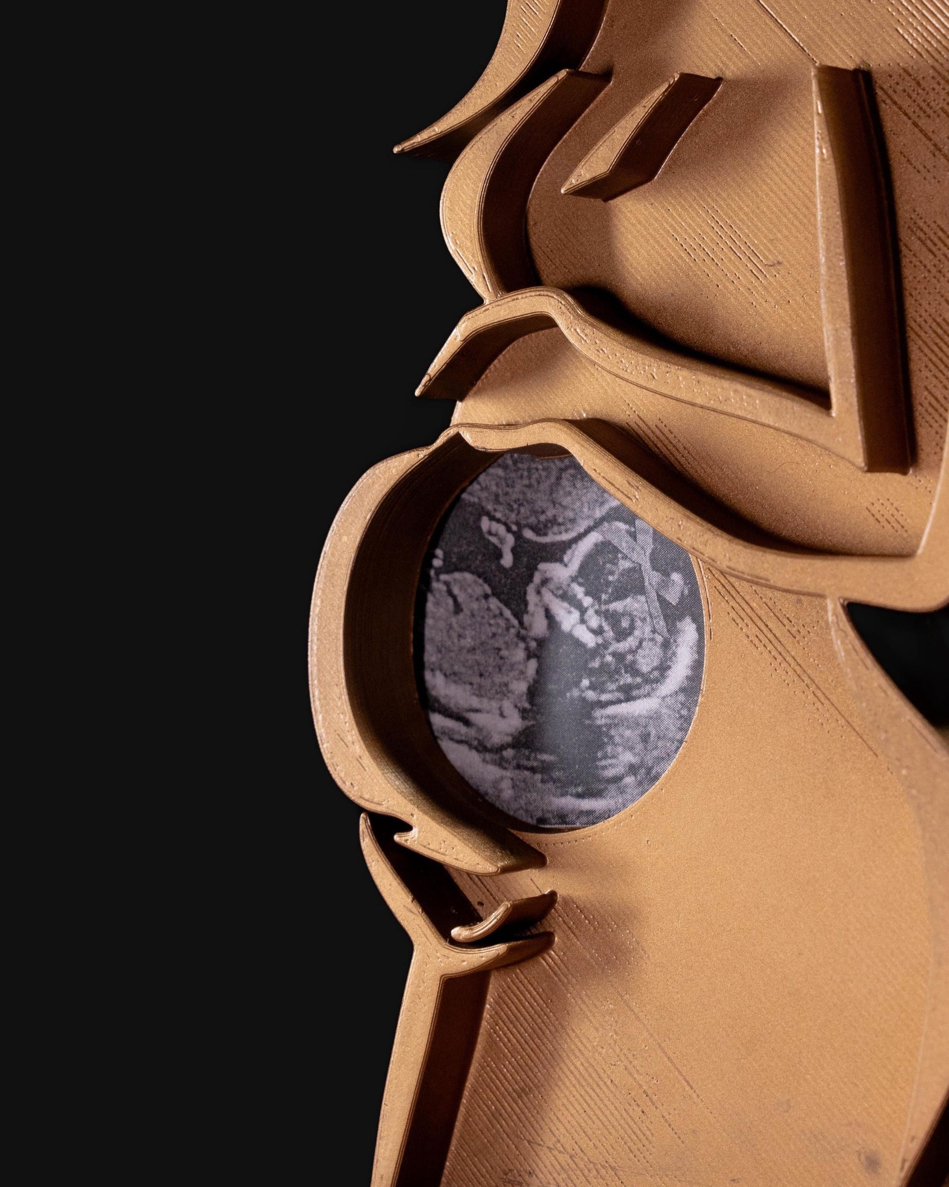 Future Mama Ultrasound Holder, 3D Printed Expecting Mother Silhouette Stand - product image 1