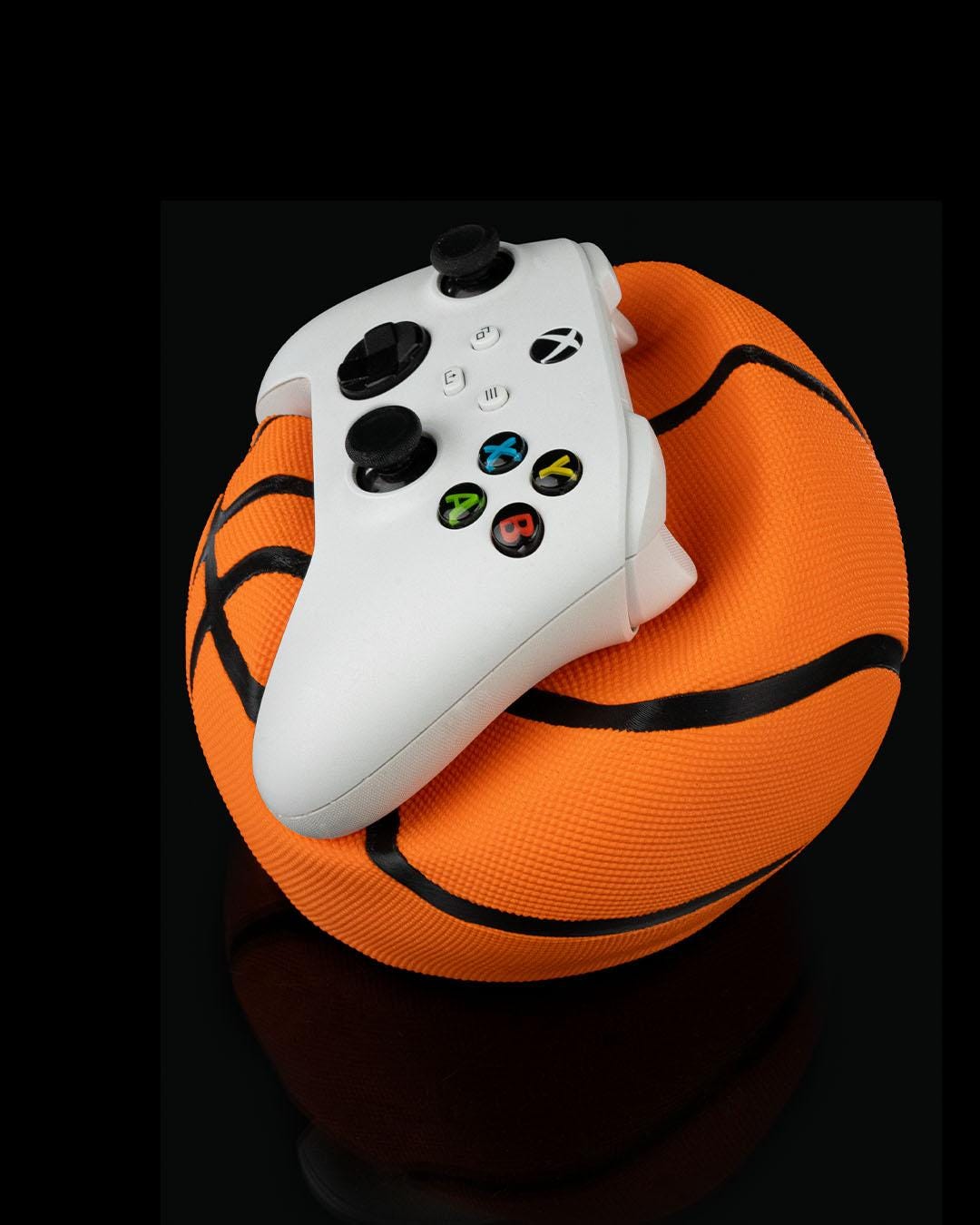 Swish Basketball Controller Holder Compatible with Xbox & PS5 Controllers, 3D Printed Gaming Stand, Gamer Desk Decor