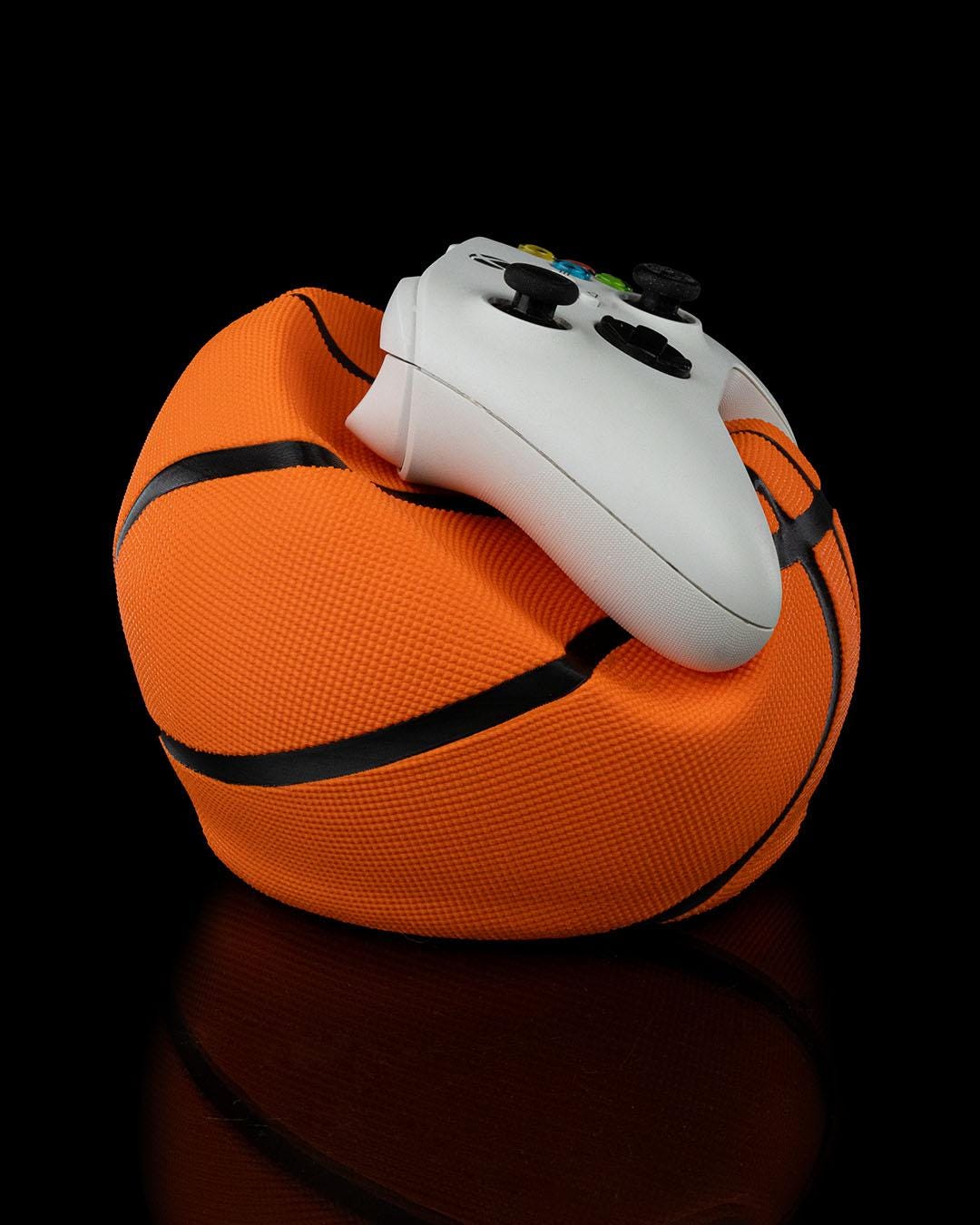 Swish Basketball Controller Holder Compatible with Xbox & PS5 Controllers, 3D Printed Gaming Stand, Gamer Desk Decor