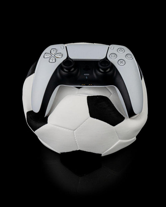Soccer Ball Controller Holder, Football Gaming Controller Stand Compatible with Xbox & PS5 Style Controllers, 3D Printed Gamer Gift