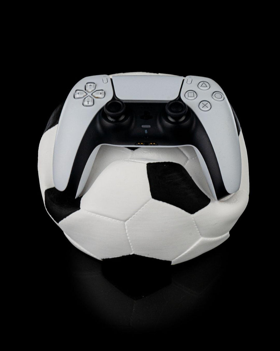 Soccer Ball Controller Holder, Football Gaming Controller Stand Compatible with Xbox & PS5 Style Controllers, 3D Printed Gamer Gift