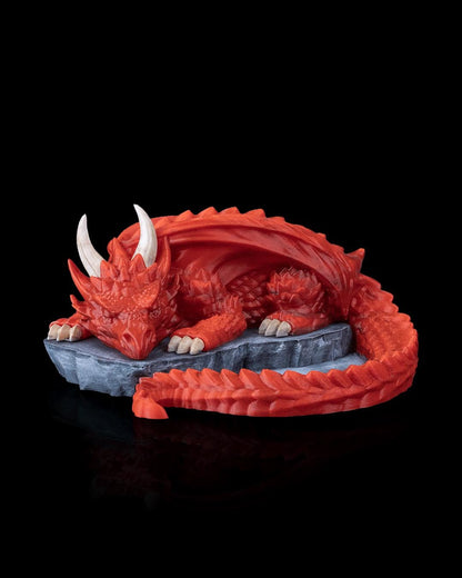 Sleeping Dragon Dice Holder, 3D Printed RPG Accessory, Fantasy Tabletop Dice Tray - product image 5