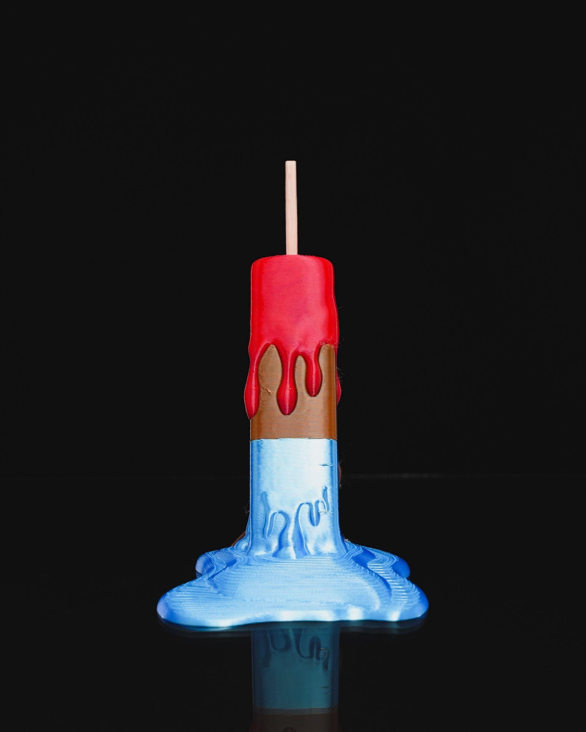 Melting Ice Cream Door Stopper, Popsicle Doorstop, 3D Printed Novelty Door Wedge, Fun Home Decor, Unique Housewarming Gift