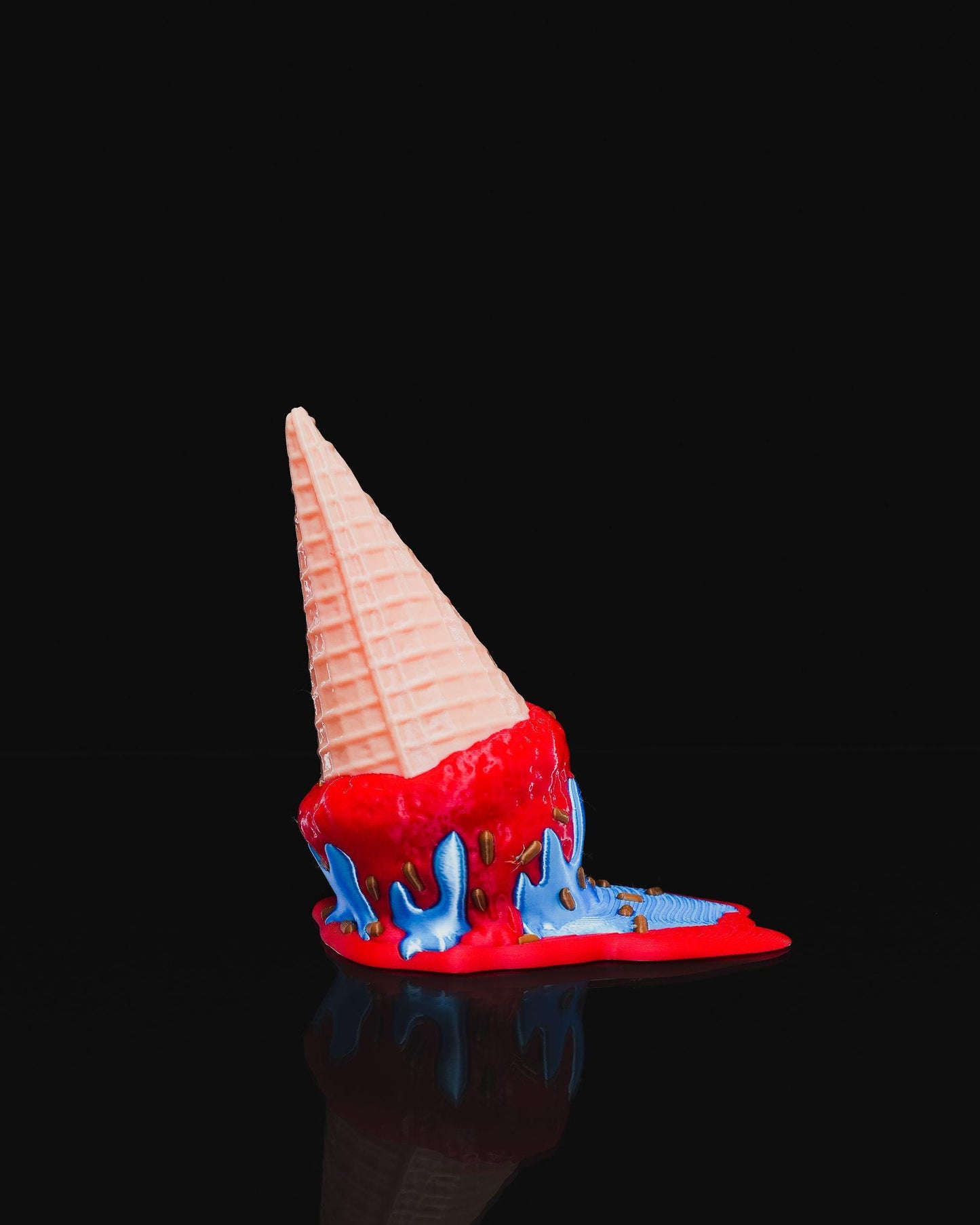 Melting Ice Cream Door Stopper, Popsicle Doorstop, 3D Printed Novelty Door Wedge, Fun Home Decor, Unique Housewarming Gift