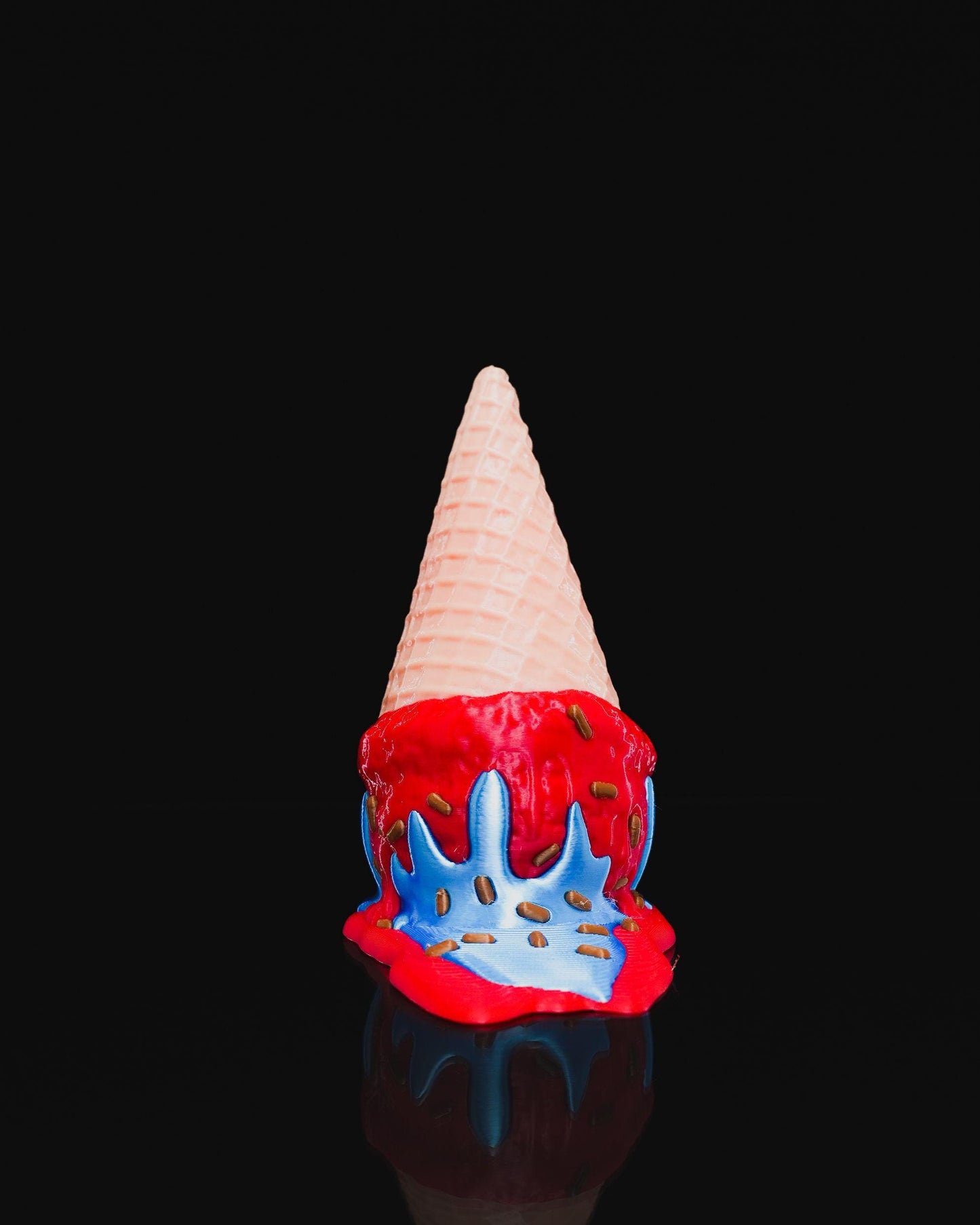 Melting Ice Cream Door Stopper, Popsicle Doorstop, 3D Printed Novelty Door Wedge, Fun Home Decor, Unique Housewarming Gift