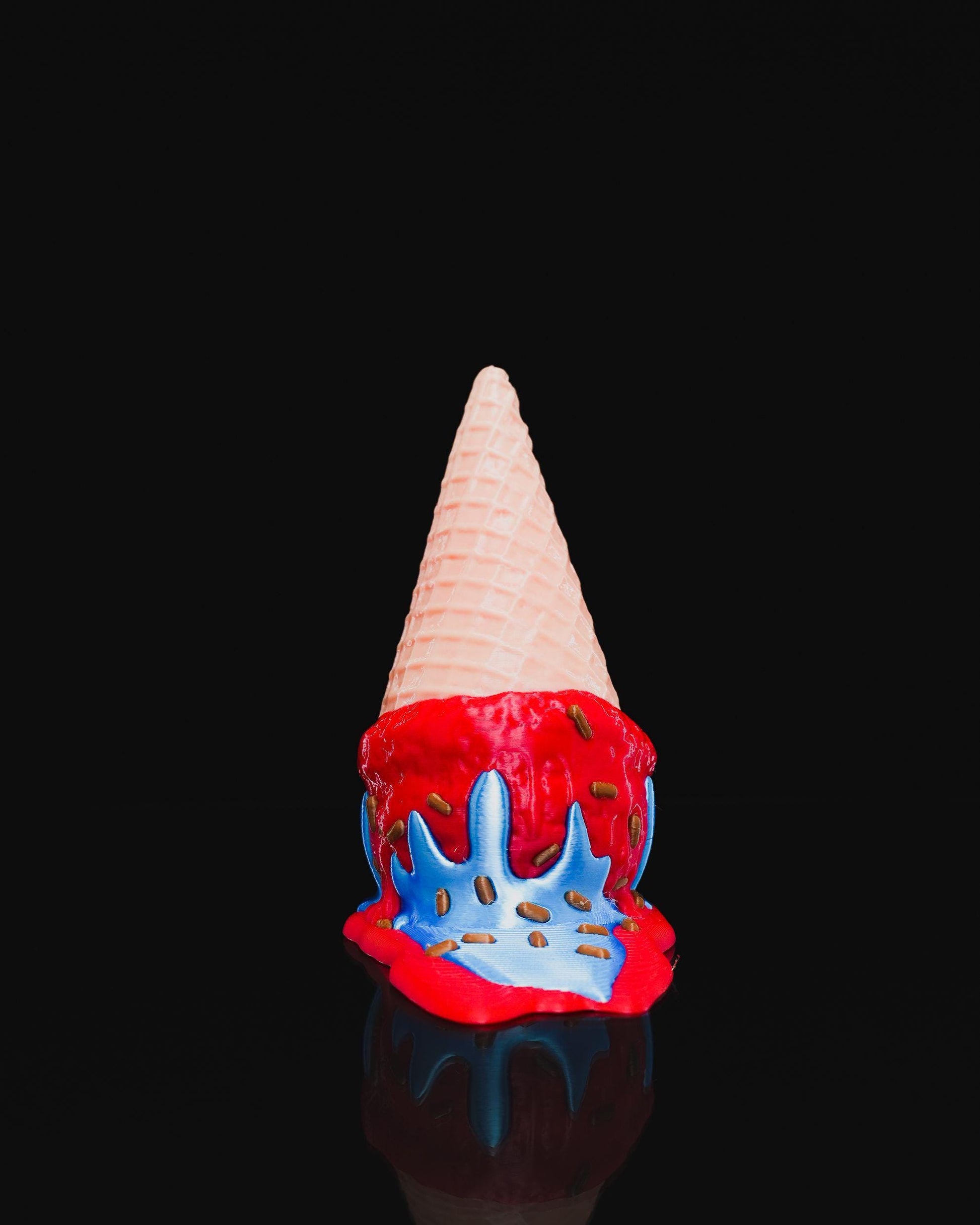 Melting Ice Cream Door Stopper, Popsicle Doorstop, 3D Printed Novelty Door Wedge, Fun Home Decor, Unique Housewarming Gift