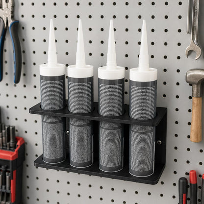 Caulk Tube Wall Holder – 4-Slot Sealant and Construction Adhesive Organizer - product image 1