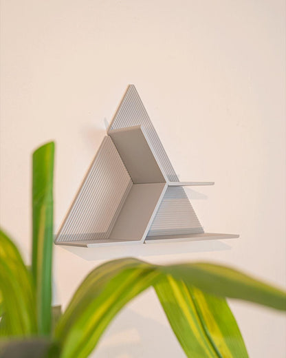 Set of 4 Modular Hexagon Wall Shelves, Geometric Floating Shelf Set, Modern 3D Printed Plant Shelves, Honeycomb Wall Decor
