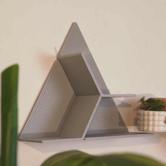 Set of 4 Modular Hexagon Wall Shelves, Geometric Floating Shelf Set, Modern 3D Printed Plant Shelves, Honeycomb Wall Decor