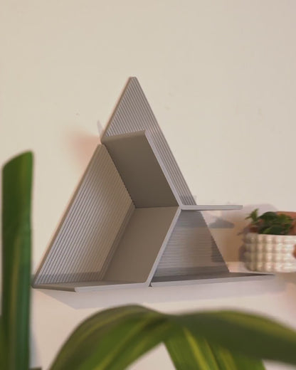 Set of 4 Modular Hexagon Wall Shelves, Geometric Floating Shelf Set, Modern 3D Printed Plant Shelves, Honeycomb Wall Decor