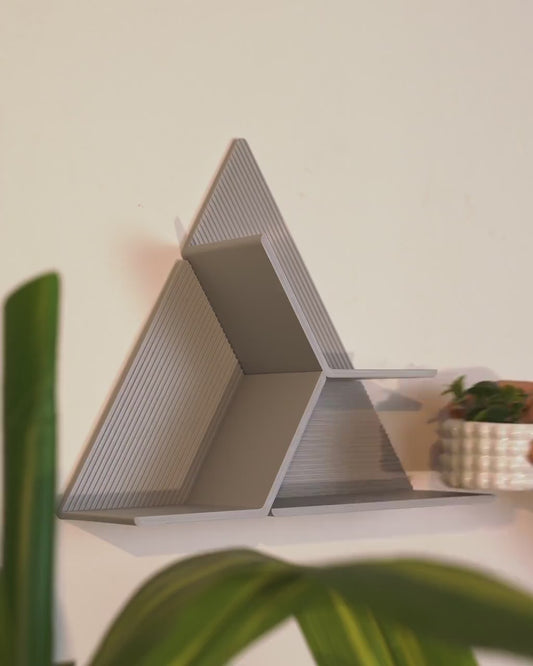 Set of 4 Modular Hexagon Wall Shelves, Geometric Floating Shelf Set, Modern 3D Printed Plant Shelves, Honeycomb Wall Decor