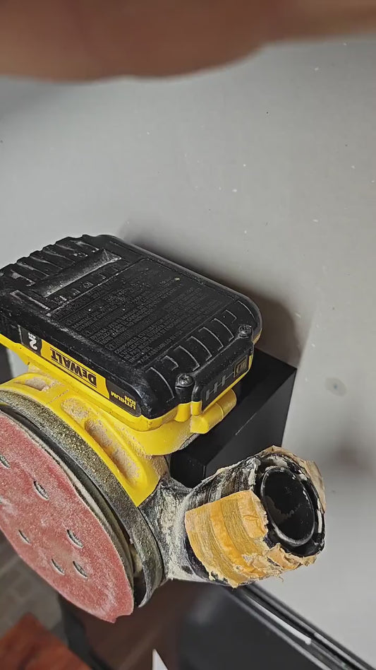 Wall-Mount Holder for Cordless Orbital Sander – Secure Storage for DeWalt 20V/60V Power Tools