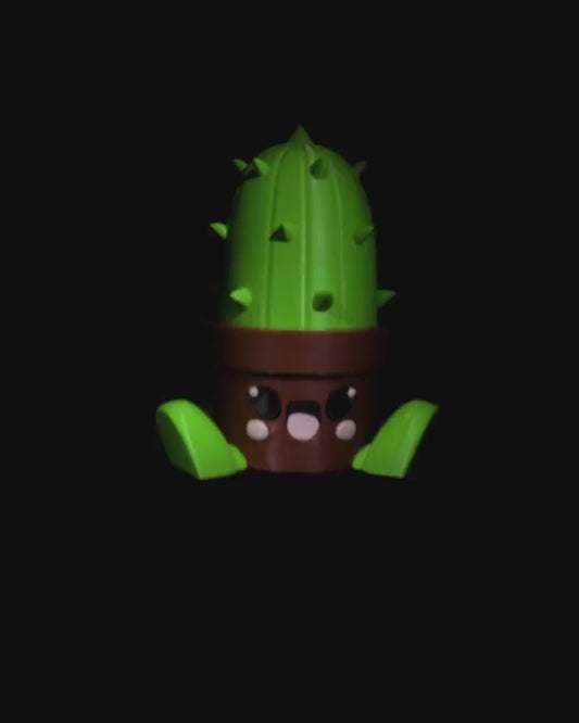 Kawaii Cactus Headphone Stand – 3D Printed Anime Desk Decor