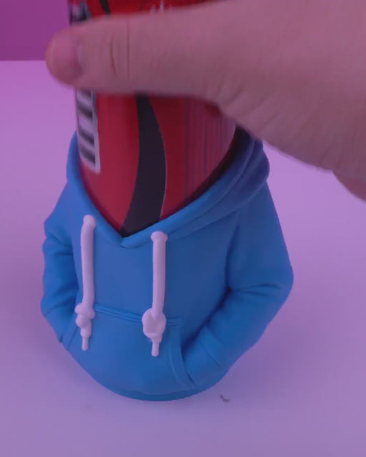 Hoodie Can Holder, 3D Printed Drink Sleeve, Funny Soda Can Cozy, Novelty Can Cooler, Desk Decor Gift