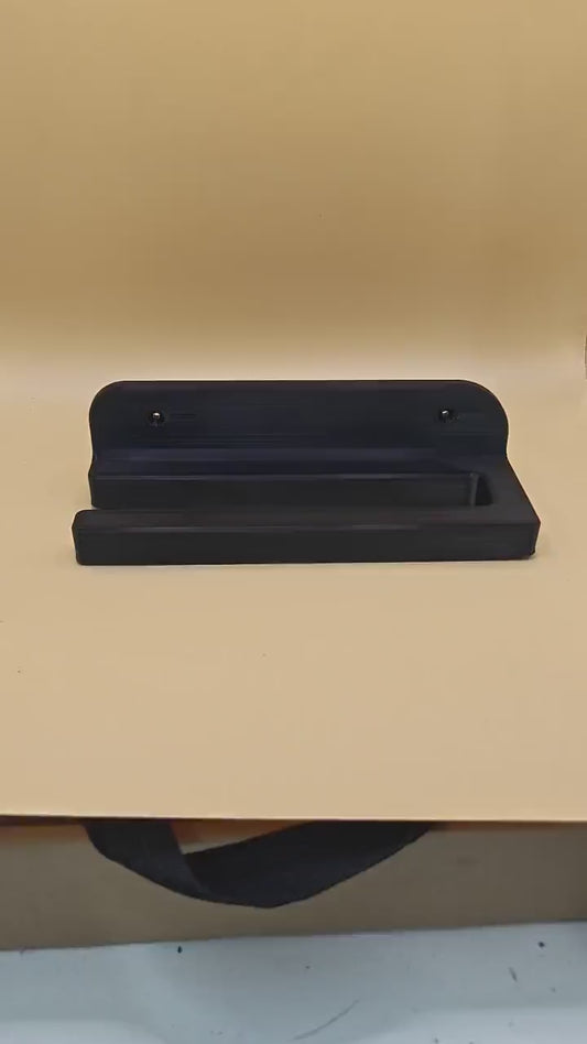 Skateboard Wall Mount Display Rack | 3D Printed Vertical Board Hanger | Secure Strap Deck Holder & Storage Hanger