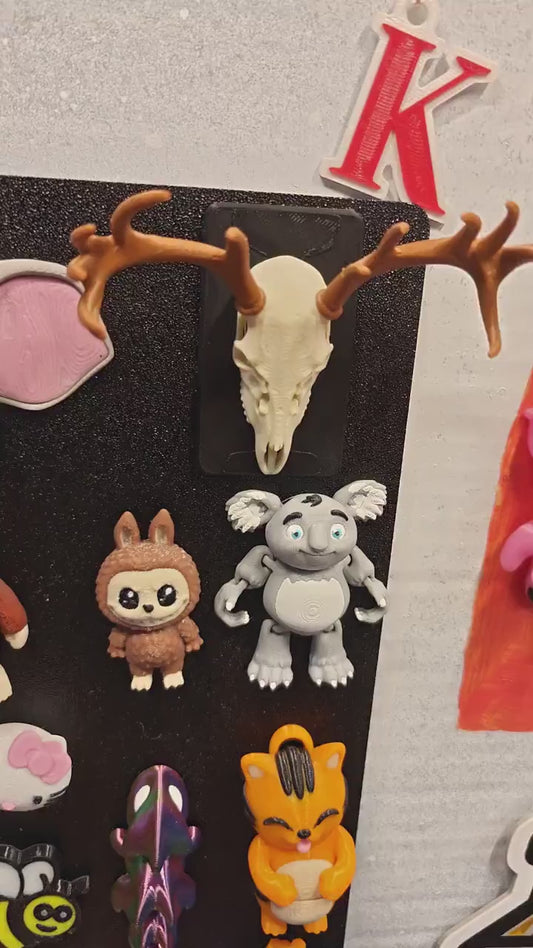 3D Printed Deer Skull Magnet | Rustic Cabin Decor