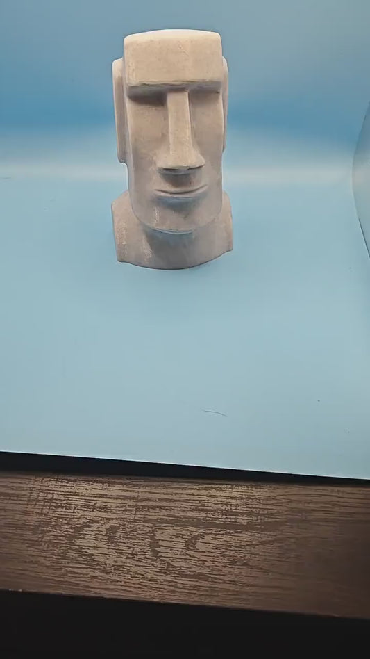 Handcrafted Moai Statue - Unique Easter Island Sculpture 3d printed for Your Home