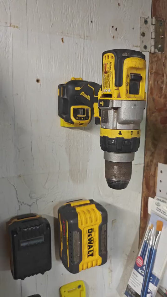Universal Wall-Mount Holder for 20V/60V Cordless Power Tools – Secure Storage Solution.